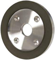 Made in USA - 6" Diam, 1-1/4" Hole Size, 3/4" Overall Thickness, 150 Grit, Type 6 Tool & Cutter Grinding Wheel - Very Fine Grade, Diamond - Exact Industrial Supply