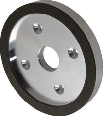 Made in USA - 6" Diam, 1-1/4" Hole Size, 3/4" Overall Thickness, 150 Grit, Type 6 Tool & Cutter Grinding Wheel - Very Fine Grade, Diamond - Exact Industrial Supply