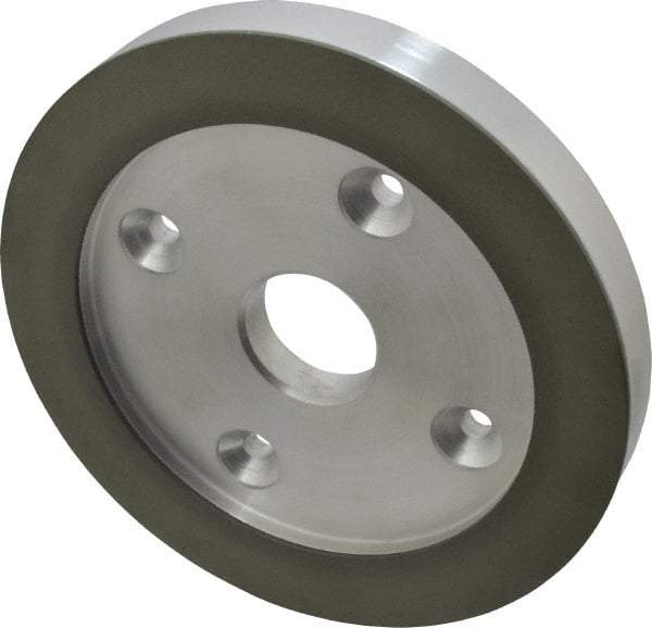 Made in USA - 6" Diam, 1-1/4" Hole Size, 3/4" Overall Thickness, 100 Grit, Type 6 Tool & Cutter Grinding Wheel - Fine Grade, Diamond - Exact Industrial Supply