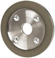 Made in USA - 6" Diam, 1-1/4" Hole Size, 3/4" Overall Thickness, 150 Grit, Type 6 Tool & Cutter Grinding Wheel - Very Fine Grade, Diamond - Exact Industrial Supply