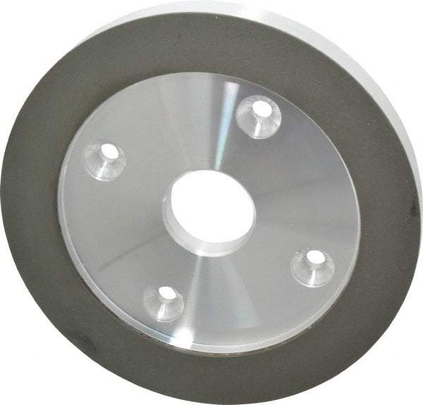 Made in USA - 6" Diam, 1-1/4" Hole Size, 3/4" Overall Thickness, 220 Grit, Type 6 Tool & Cutter Grinding Wheel - Very Fine Grade, Diamond - Exact Industrial Supply