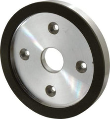 Made in USA - 6" Diam, 1-1/4" Hole Size, 3/4" Overall Thickness, 150 Grit, Type 6 Tool & Cutter Grinding Wheel - Very Fine Grade, Diamond - Exact Industrial Supply