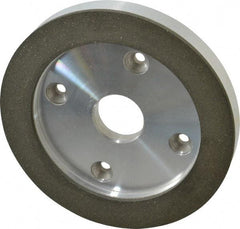 Made in USA - 6" Diam, 1-1/4" Hole Size, 3/4" Overall Thickness, 100 Grit, Type 6 Tool & Cutter Grinding Wheel - Fine Grade, Diamond - Exact Industrial Supply