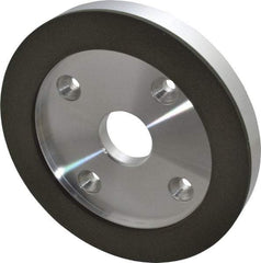 Made in USA - 6" Diam, 1-1/4" Hole Size, 3/4" Overall Thickness, 150 Grit, Type 6 Tool & Cutter Grinding Wheel - Very Fine Grade, Diamond - Exact Industrial Supply