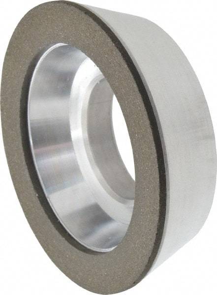 Made in USA - 3" Diam, 1-1/4" Hole Size, 7/8" Overall Thickness, 100 Grit, Type 11 Tool & Cutter Grinding Wheel - Fine Grade, Diamond - Exact Industrial Supply