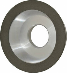 Made in USA - 4" Diam, 1-1/4" Hole Size, 1-1/4" Overall Thickness, 150 Grit, Type 11 Tool & Cutter Grinding Wheel - Very Fine Grade, Diamond - Exact Industrial Supply