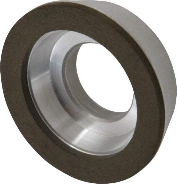 Made in USA - 3" Diam, 1-1/4" Hole Size, 7/8" Overall Thickness, 220 Grit, Type 11 Tool & Cutter Grinding Wheel - Very Fine Grade, Diamond - Exact Industrial Supply