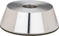 Made in USA - 5" Diam, 1-1/4" Hole Size, 1-3/4" Overall Thickness, 220 Grit, Type 11 Tool & Cutter Grinding Wheel - Very Fine Grade, Diamond - Exact Industrial Supply