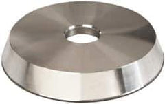 Made in USA - 6" Diam, 1-1/4" Hole Size, 1" Overall Thickness, 150 Grit, Type 12 Tool & Cutter Grinding Wheel - Very Fine Grade, Diamond - Exact Industrial Supply