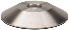 Made in USA - 6" Diam, 1-1/4" Hole Size, 1" Overall Thickness, 220 Grit, Type 12 Tool & Cutter Grinding Wheel - Very Fine Grade, Diamond - Exact Industrial Supply