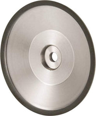 Made in USA - 6" Diam, 1-1/4" Hole Size, 1" Overall Thickness, 150 Grit, Type 12 Tool & Cutter Grinding Wheel - Very Fine Grade, Diamond - Exact Industrial Supply