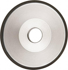 Made in USA - 6" Diam, 1-1/4" Hole Size, 1" Overall Thickness, 150 Grit, Type 12 Tool & Cutter Grinding Wheel - Very Fine Grade, Diamond - Exact Industrial Supply