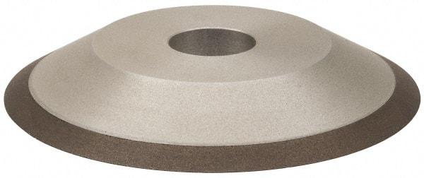 Made in USA - 6" Diam, 1-1/4" Hole Size, 3/4" Overall Thickness, 100 Grit, Type 12 Tool & Cutter Grinding Wheel - Fine Grade, Diamond - Exact Industrial Supply