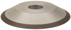 Made in USA - 6" Diam, 1-1/4" Hole Size, 3/4" Overall Thickness, 100 Grit, Type 12 Tool & Cutter Grinding Wheel - Fine Grade, Diamond - Exact Industrial Supply