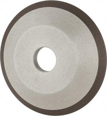 Made in USA - 6" Diam, 1-1/4" Hole Size, 3/4" Overall Thickness, 150 Grit, Type 12 Tool & Cutter Grinding Wheel - Very Fine Grade, Diamond - Exact Industrial Supply