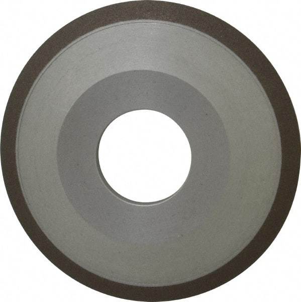 Made in USA - 4" Diam, 1-1/4" Hole Size, 1/2" Overall Thickness, 150 Grit, Type 12 Tool & Cutter Grinding Wheel - Very Fine Grade, Diamond - Exact Industrial Supply