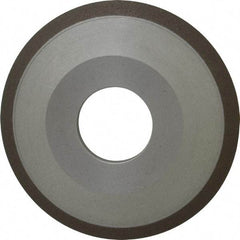 Made in USA - 4" Diam, 1-1/4" Hole Size, 1/2" Overall Thickness, 150 Grit, Type 12 Tool & Cutter Grinding Wheel - Very Fine Grade, Diamond - Exact Industrial Supply