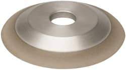 Made in USA - 6" Diam, 1-1/4" Hole Size, 3/4" Overall Thickness, 100 Grit, Type 12 Tool & Cutter Grinding Wheel - Fine Grade, Diamond - Exact Industrial Supply