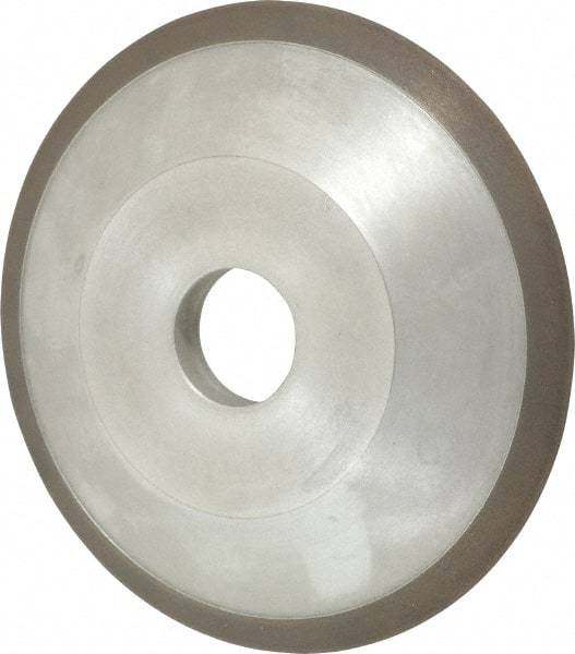 Made in USA - 6" Diam, 1-1/4" Hole Size, 3/4" Overall Thickness, 150 Grit, Type 12 Tool & Cutter Grinding Wheel - Very Fine Grade, Diamond - Exact Industrial Supply