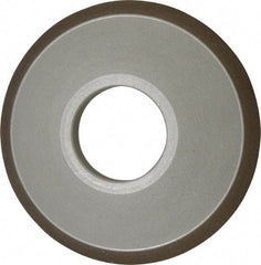 Made in USA - 3-1/2" Diam, 1-1/4" Hole Size, 3/4" Overall Thickness, 150 Grit, Type 15 Tool & Cutter Grinding Wheel - Very Fine Grade, Diamond - Exact Industrial Supply