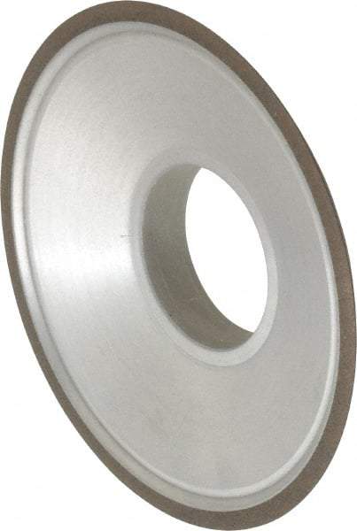 Made in USA - 3-1/2" Diam, 1-1/4" Hole Size, 3/4" Overall Thickness, 150 Grit, Type 15 Tool & Cutter Grinding Wheel - Very Fine Grade, Diamond - Exact Industrial Supply