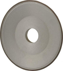 Made in USA - 6" Diam, 1-1/4" Hole Size, 3/4" Overall Thickness, 100 Grit, Type 15 Tool & Cutter Grinding Wheel - Fine Grade, Diamond - Exact Industrial Supply