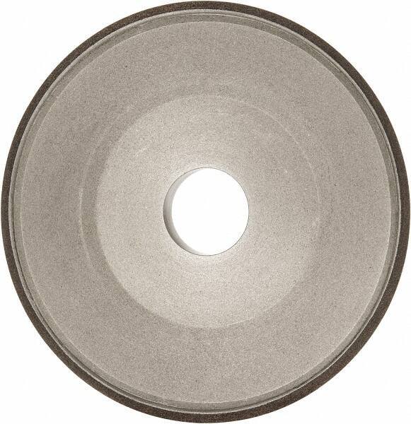 Made in USA - 6" Diam, 1-1/4" Hole Size, 3/4" Overall Thickness, 150 Grit, Type 15 Tool & Cutter Grinding Wheel - Very Fine Grade, Diamond - Exact Industrial Supply