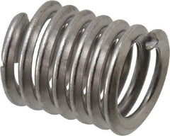 Heli-Coil - #6-32 UNC, 0.276" OAL, Free Running Helical Insert - 6-7/8 Free Coils, Tanged, 18-8 Stainless Steel, 2D Insert Length - Exact Industrial Supply