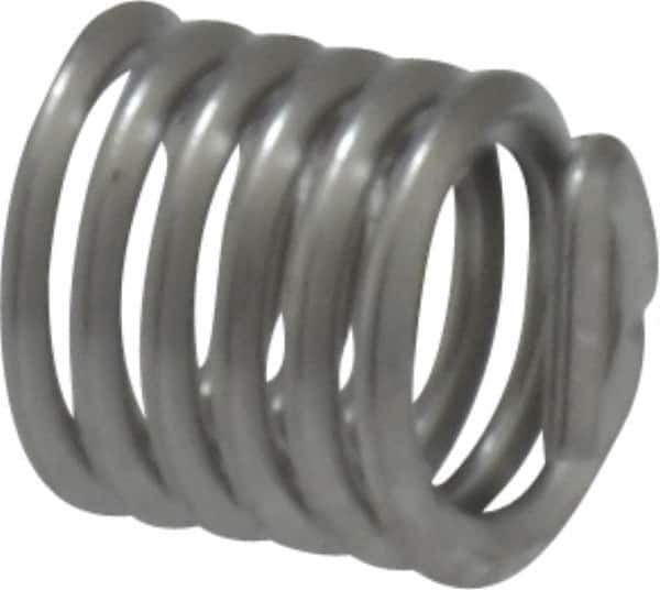 Heli-Coil - #8-32 UNC, 0.246" OAL, Free Running Helical Insert - 6 Free Coils, Tanged, 18-8 Stainless Steel, 1-1/2D Insert Length - Exact Industrial Supply