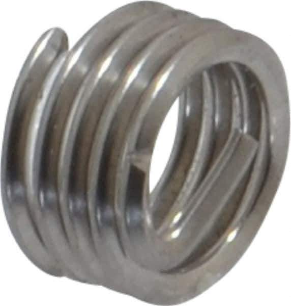 Heli-Coil - #10-32 UNF, 0.19" OAL, Free Running Helical Insert - 4-1/8 Free Coils, Tanged, 18-8 Stainless Steel, 1D Insert Length - Exact Industrial Supply