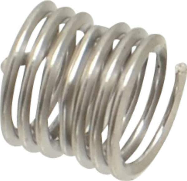 Heli-Coil - Single Insert, #10-32 UNF, 1-1/2D, Nitronic 60 Stainless Steel Screw Locking Insert - 6-7/8 Free Coils, 0.285 Inch Overall Length, 0.236 to 0.256 Inch Outside Diameter, with Tang, 18-8 Material Grade - Exact Industrial Supply