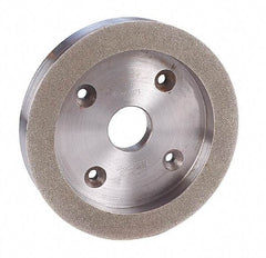 Made in USA - 6" Diam, 1-1/4" Hole Size, 1" Overall Thickness, 100 Grit, Tool & Cutter Grinding Wheel - Coarse Grade, Diamond - Exact Industrial Supply