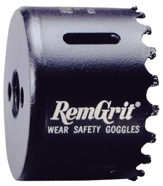 Disston - 3-3/4" Diam, 1-7/16" Cutting Depth, Hole Saw - Carbide Grit Saw, Gulleted Edge - Exact Industrial Supply