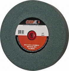 Camel Grinding Wheels - 60 Grit Silicon Carbide Bench & Pedestal Grinding Wheel - 10" Diam x 1-1/4" Hole x 1-1/2" Thick, 2483 Max RPM, I Hardness, Medium Grade , Vitrified Bond - Exact Industrial Supply