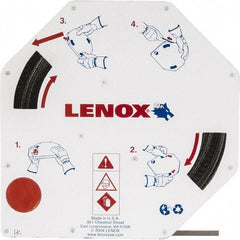 Lenox - 1/4" x 100' x 0.025" Carbon Steel Band Saw Blade Coil Stock - 14 TPI, Toothed Edge, Straight Form, Raker Set, Hard Back, Constant Pitch, Contour Cutting - Exact Industrial Supply