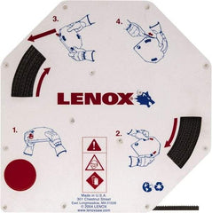 Lenox - 1/4" x 100' x 0.025" Bi-Metal Band Saw Blade Coil Stock - 10 to 14 TPI, Toothed Edge, Modified Raker Set, Flexible Back, Variable Pitch, Contour Cutting - Exact Industrial Supply