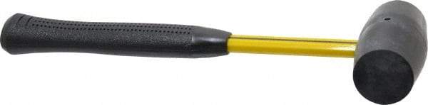 NUPLA - 1 Lb Head Rubber Mallet - 12-1/2" OAL, 12-1/4" Long Fiberglass Handle - Exact Industrial Supply