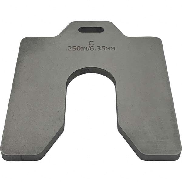 Maudlin Products - Metal Shim Stock Type: Slotted Shim Material: Stainless Steel - Exact Industrial Supply