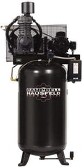 Campbell Hausfeld - 7.5 hp, 80 Gal Stationary Electric Vertical Air Compressor - Single Phase, 175 Max psi, 24.3 CFM, 230 Volt - Exact Industrial Supply