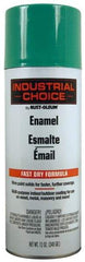 Rust-Oleum - Safety Green, Enamel Spray Paint - 8 to 12 Sq Ft per Can, 12 oz Container - Exact Industrial Supply