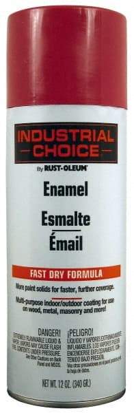 Rust-Oleum - Safety Purple, Gloss, Enamel Spray Paint - 8 to 12 Sq Ft per Can, 16 oz Container, Use on Drums, Equipment & Color Coding, Furniture, Ladders, Lockers, Motors, Stenciling, Tools - Exact Industrial Supply