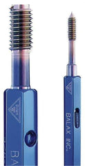 Balax - 2 Piece, 00-96 Thread Size, High Speed Tool Steel Miniature Plug Thread Go No Go Gage Set - 0.0402 Inch Go Pitch, 0.0416 Inch No Go Pitch - Exact Industrial Supply
