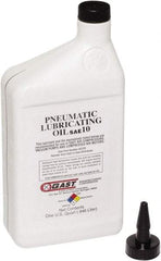 Gast - 1 Qt Air Compressor Lubricating Oil - Use with Gast Lubricated Vacuum Pumps, Air Compressors and Air Motors - Exact Industrial Supply