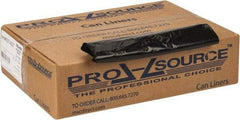 PRO-SOURCE - 1.35 mil Thick, Heavy-Duty Trash Bags - 33" Wide x 40" High, Black - Exact Industrial Supply