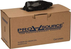 PRO-SOURCE - 20 Gal Capacity, 1 mil Thick, Household/Office Trash Bags - Linear Low-Density Polyethylene (LLDPE), Roll Dispenser, Black - Exact Industrial Supply