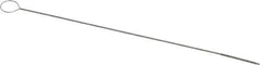 PRO-SOURCE - 1/2" Long x 1/32" Diam Stainless Steel Twisted Wire Bristle Brush - Single Spiral, 4" OAL, 0.003" Wire Diam, 0.024" Shank Diam - Exact Industrial Supply