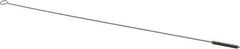 Made in USA - 1-1/2" Long x 1/4" Diam Stainless Steel Twisted Wire Bristle Brush - Double Spiral, 18" OAL, 0.003" Wire Diam, 0.091" Shank Diam - Exact Industrial Supply