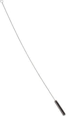 PRO-SOURCE - 4-1/2" Long x 3/4" Diam Horsehair Bristle Brush - Single Spiral, 42" OAL, 0.008" Filament Diam, 0.142" Shank Diam - Exact Industrial Supply