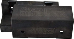Snap Jaws - 6" Wide x 2-1/2" High x 2-1/2" Thick, Step Vise Jaw - Soft, Steel, Fixed Jaw, Compatible with 6" Vises - Exact Industrial Supply