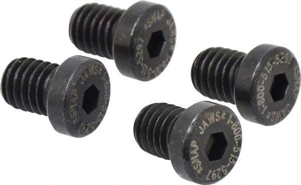 Snap Jaws - 4 Piece 3/8-16 Vise Fasteners - Steel - Exact Industrial Supply